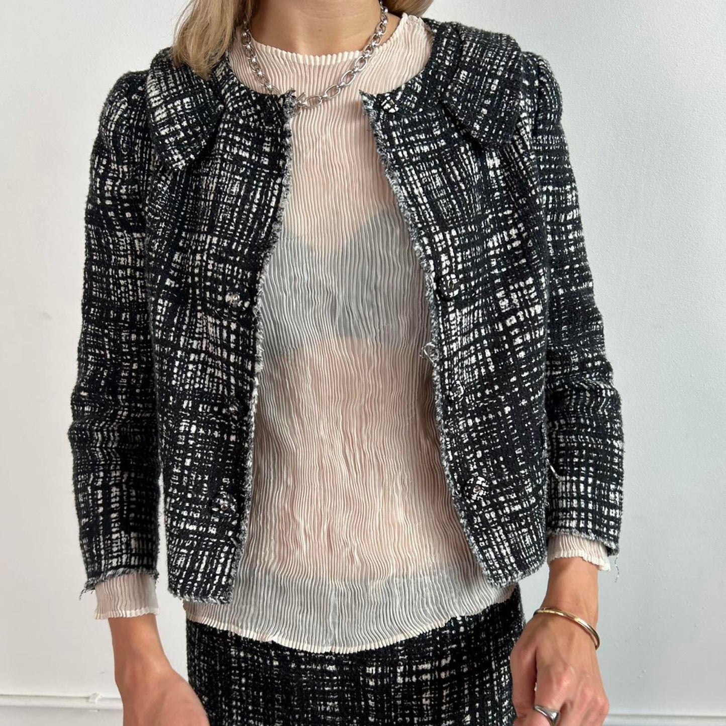 Office chic Prada Milano Two Piece Skirt Suit