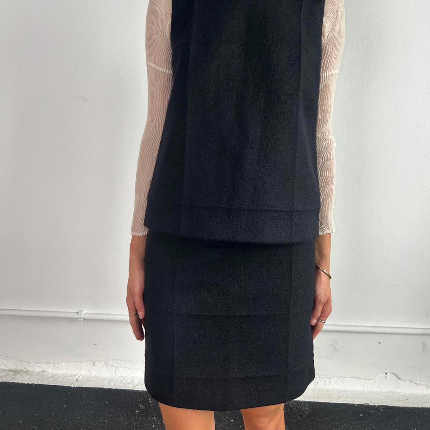 1990s Archive runway Prada Two piece skirt suit