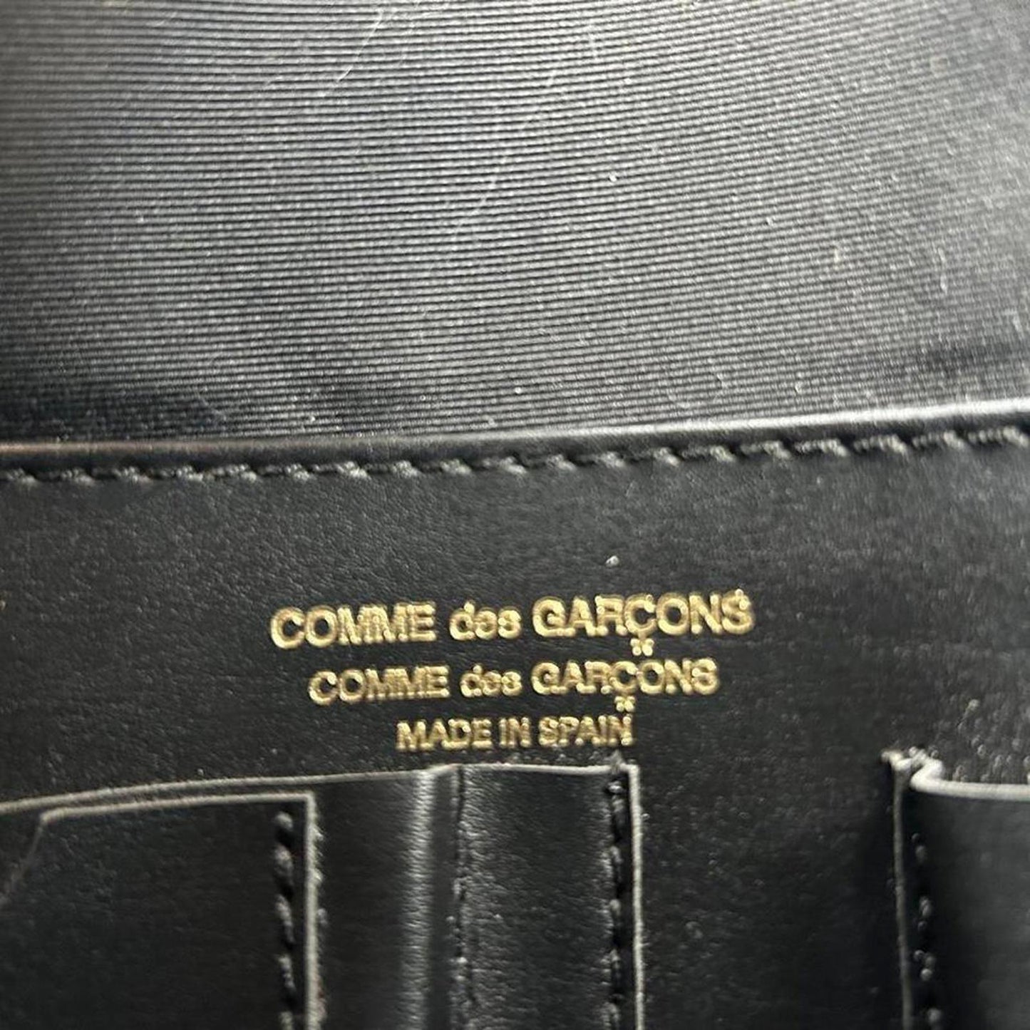 Comme Des garçons vinyl handbag