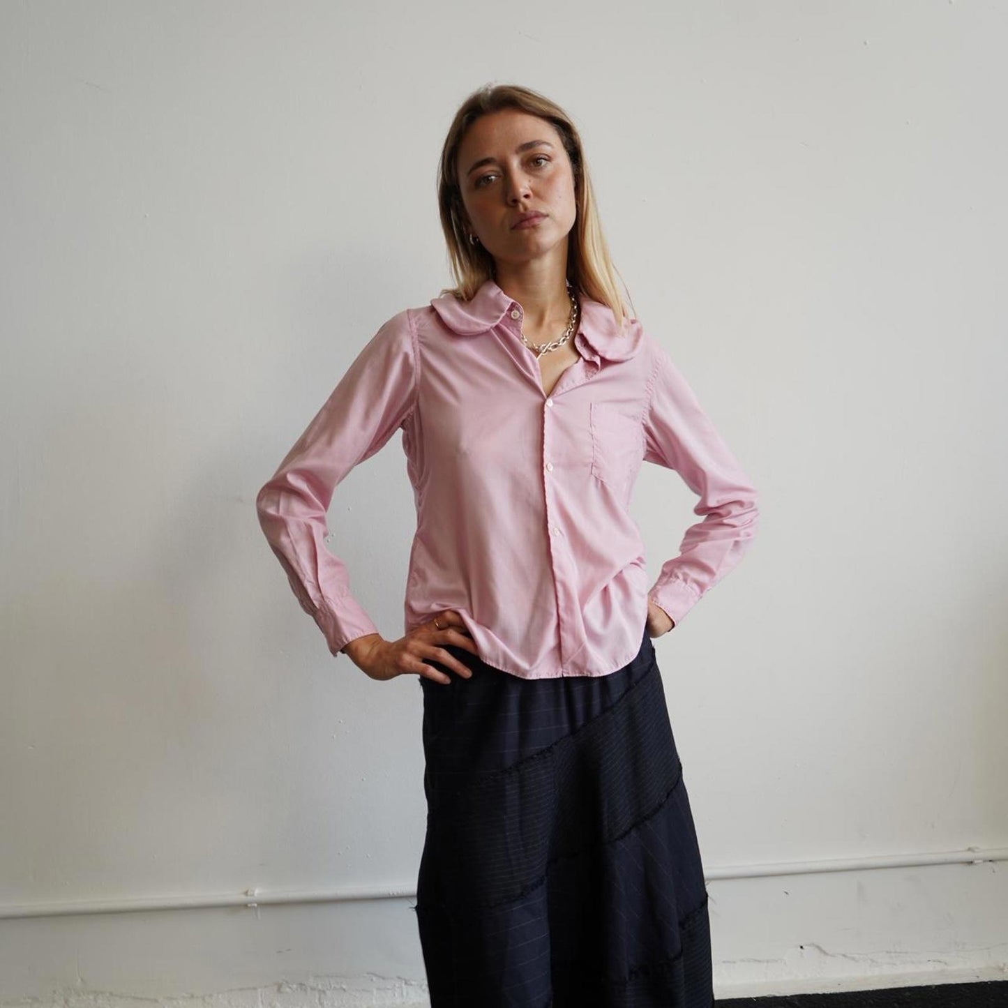 Comme Des garçons pink shirt