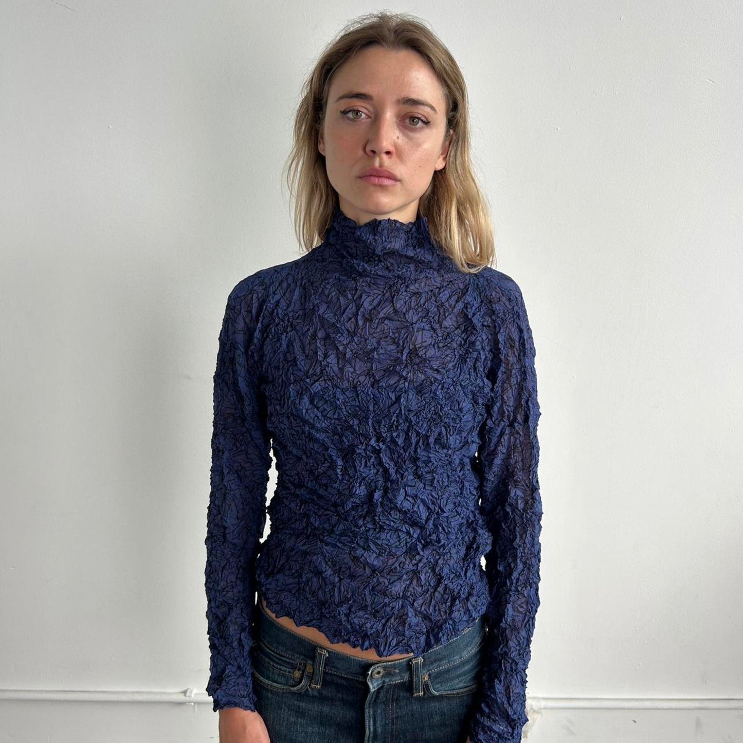 Issey Miyake Pleats Please Crinkle Top