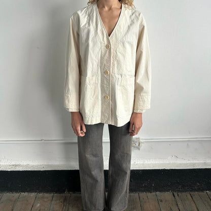 Margaret Howell cream blazer jacket