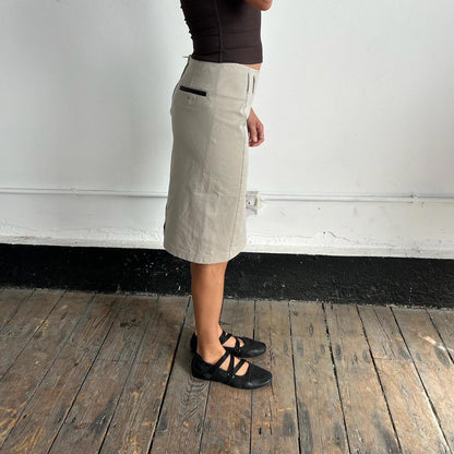 Early 2000s Prada Beige Skirt
