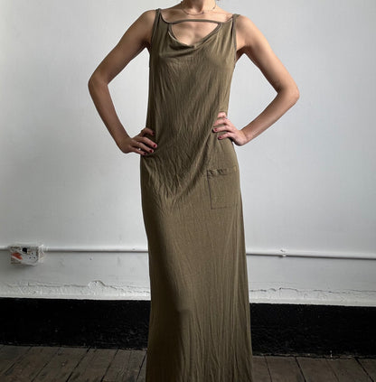 Khaki Cop Copine long dress