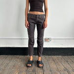 AD2004 Comme Des Garçons Man line trousers with knee crinkle details