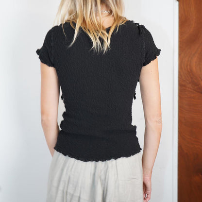Issey Miyake frilly T-Shirt