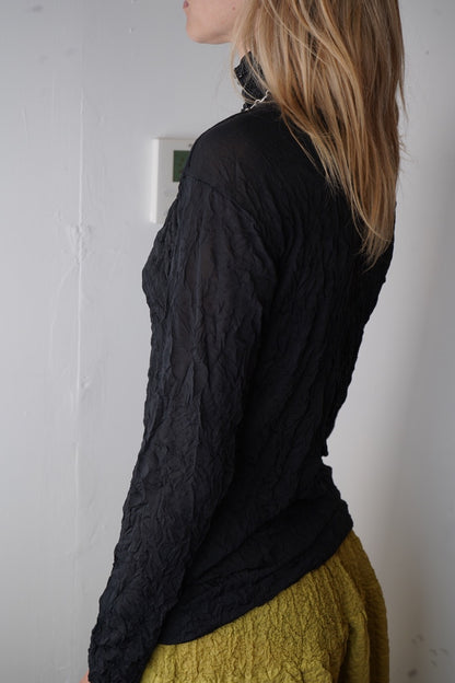 Issey Miyake Crinkled Blouse