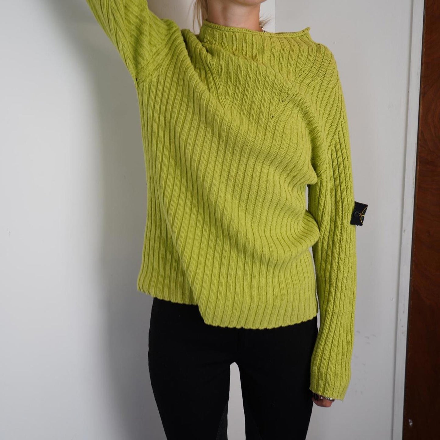 2001SS Vintage Stone Island knitted crewneck jumper