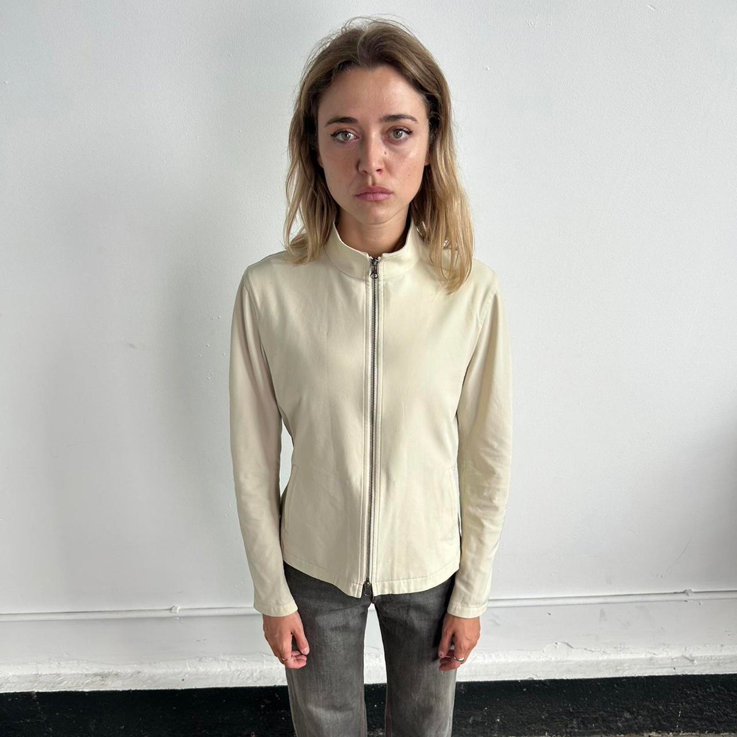 Issey Miyake Fete zip up jacket