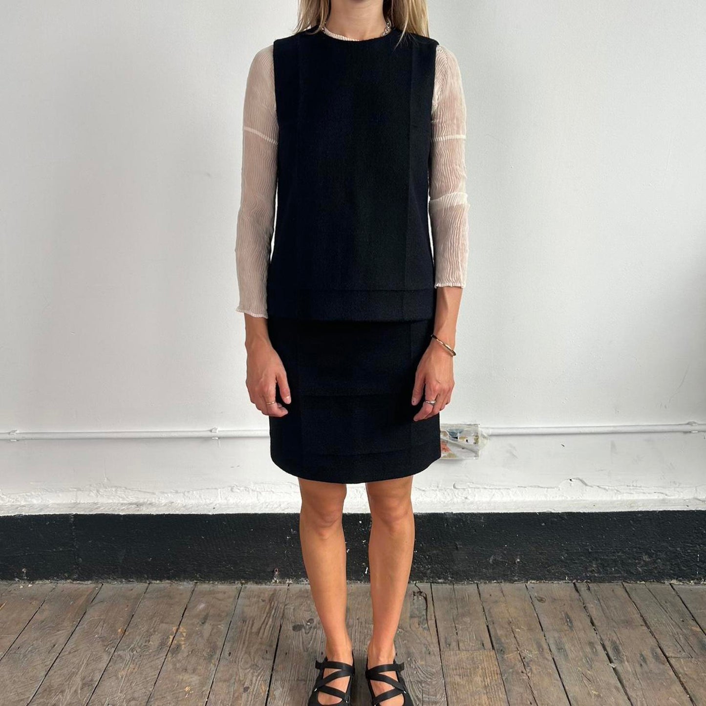 1990s Archive runway Prada Two piece skirt suit