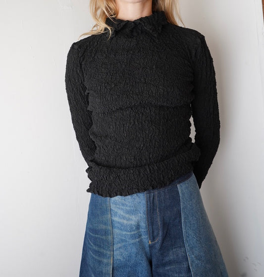 Issey Miyake Crinkled Blouse