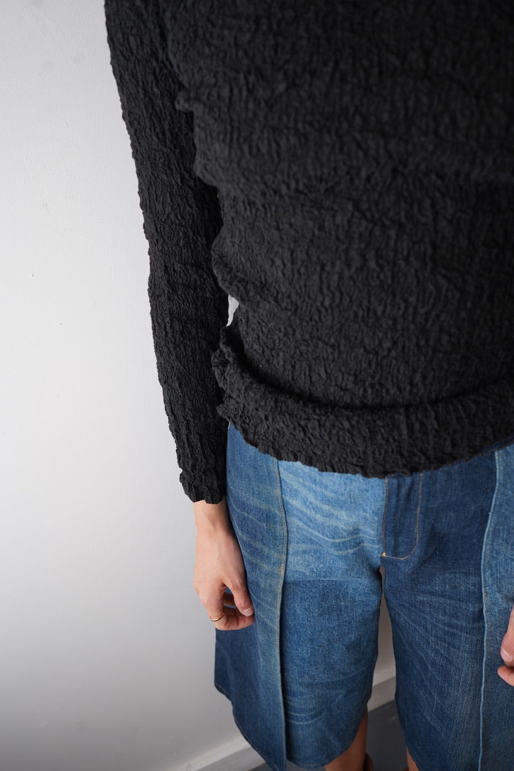Issey Miyake Crinkled Blouse