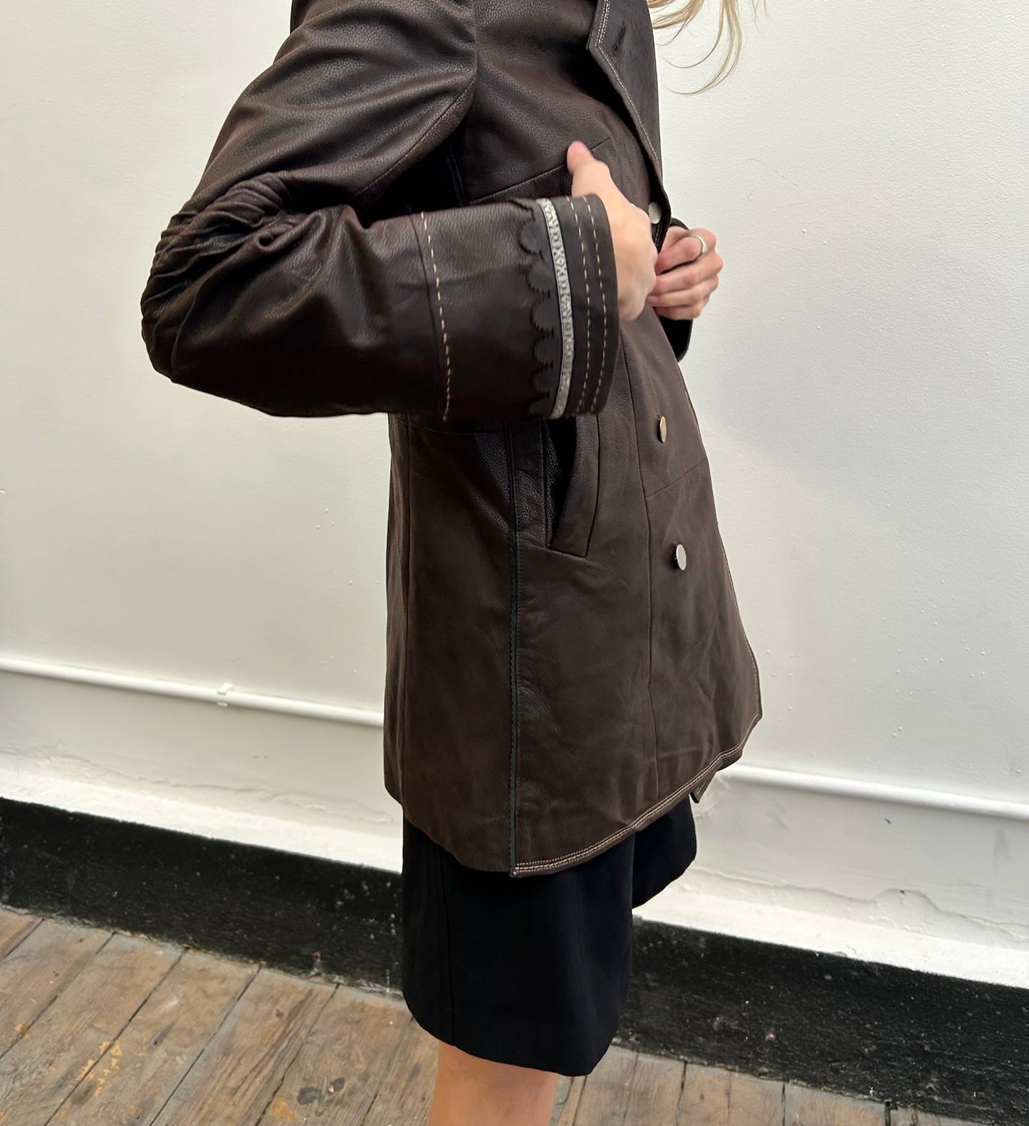 Marithe Francois Girbaud leather jacket