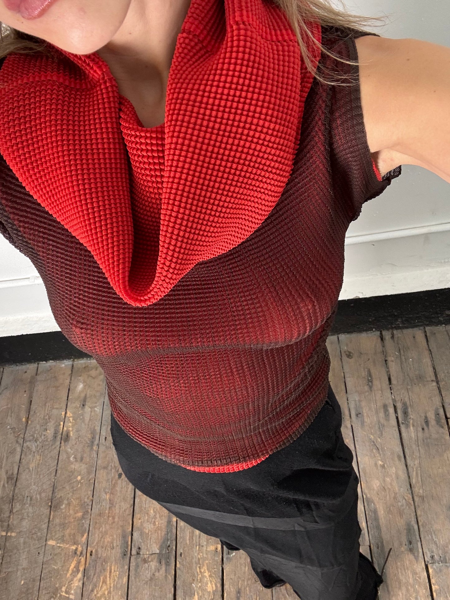 Issey Miyake Roll Neck Blouse