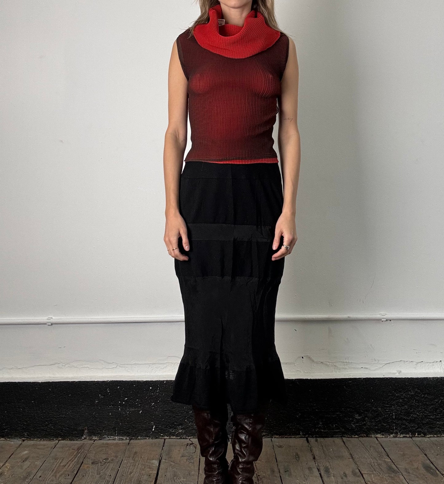 Issey Miyake Roll Neck Blouse