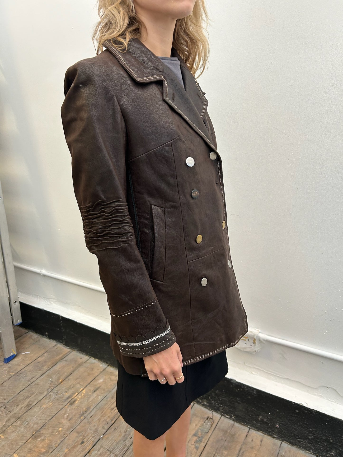 Marithe Francois Girbaud leather jacket