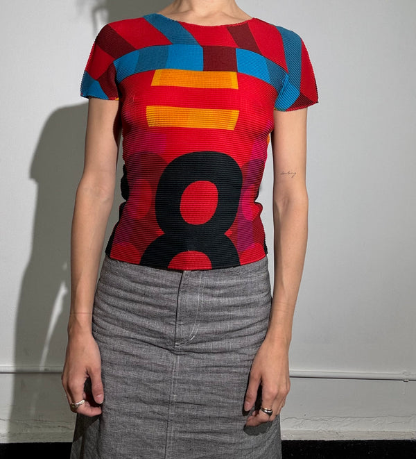 Issey Miyake abstract top
