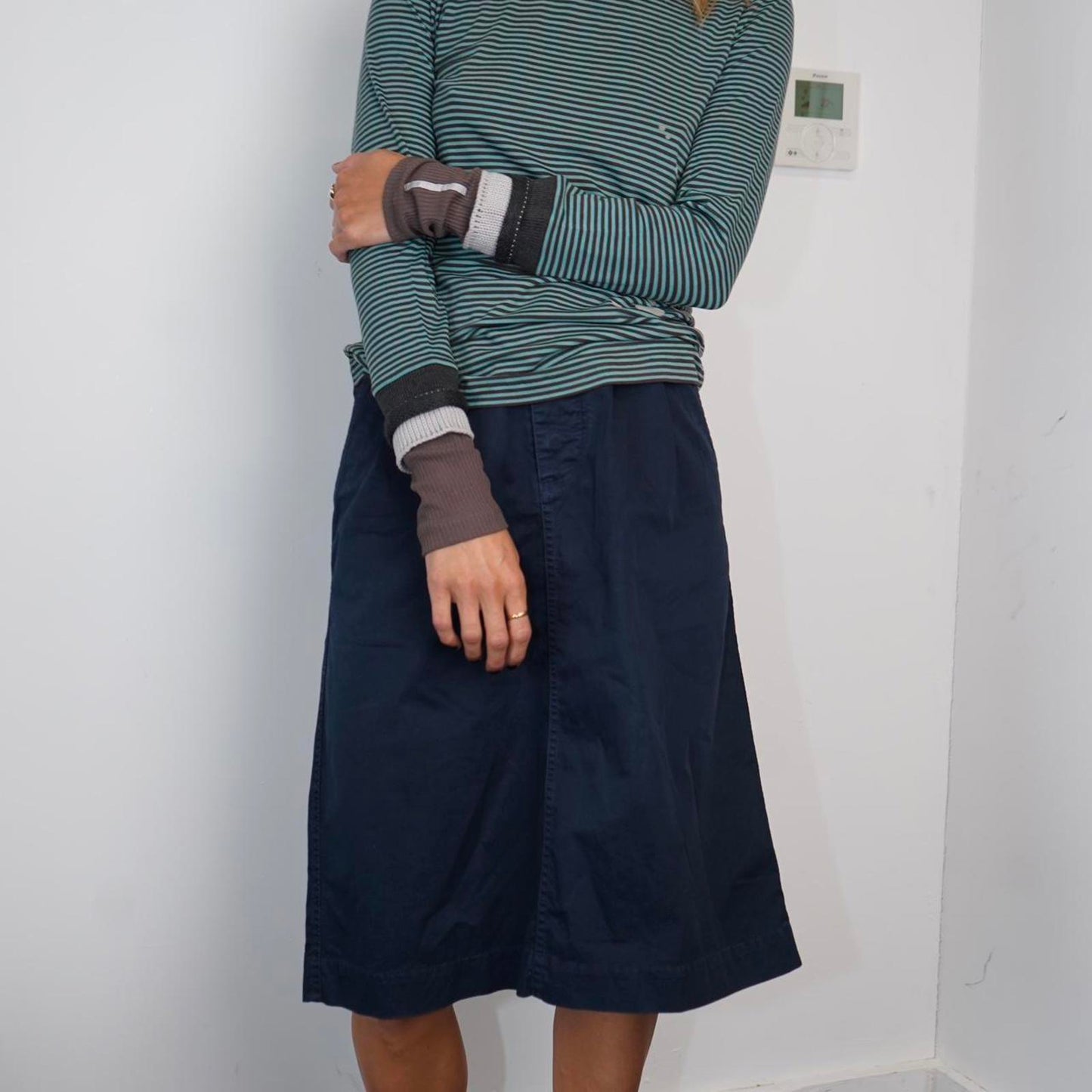 Navy Margaret Howell skirt