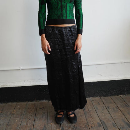 Black Comme des Garcons maxi skirt