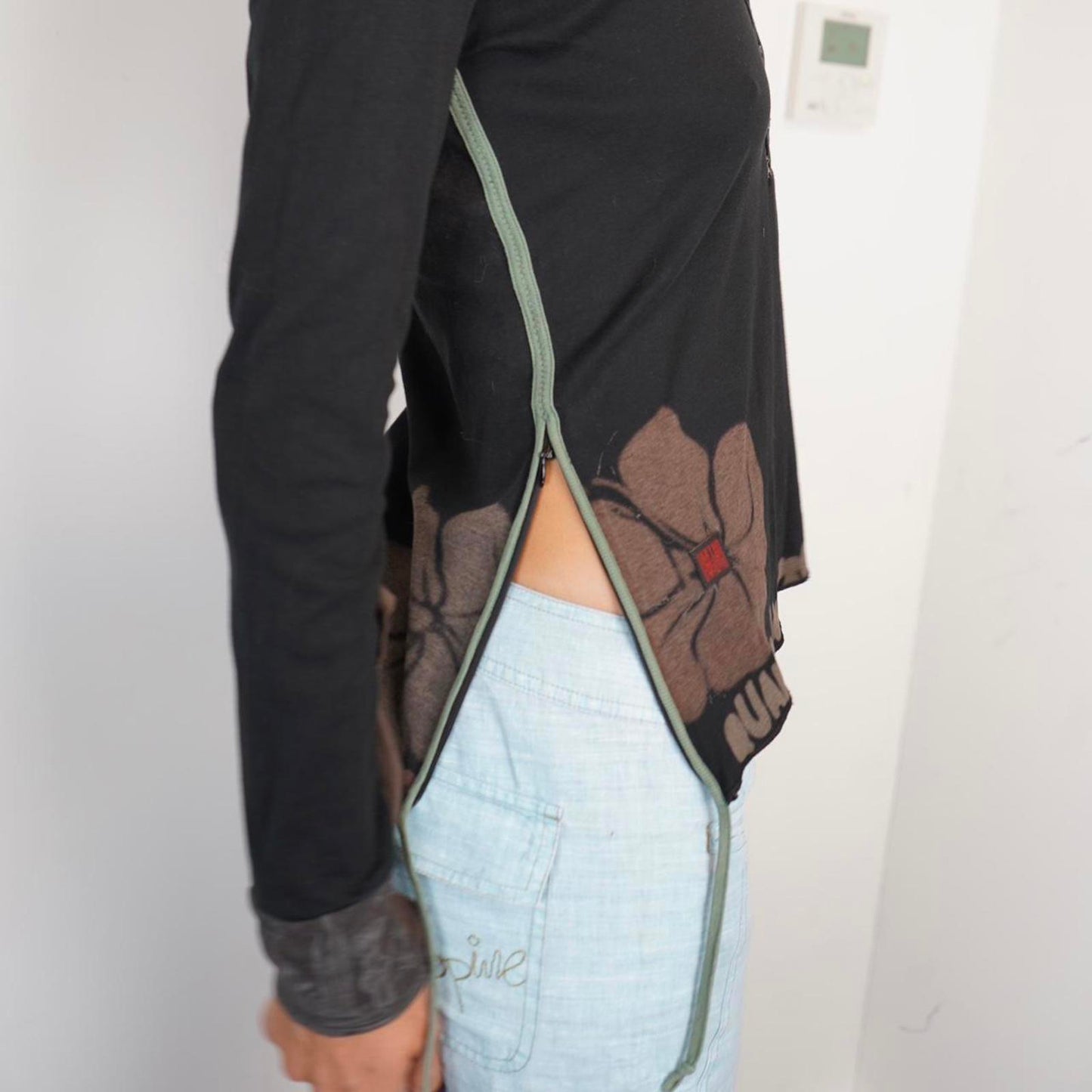 Baby blue Cop Copine Capris trousers