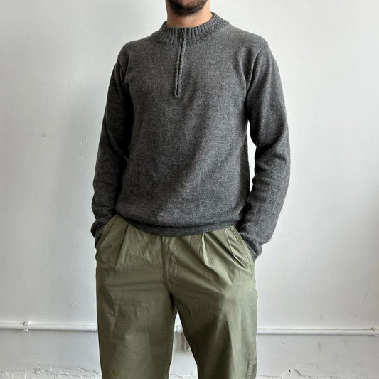Vintage Issey Miyake Men quarter zip jumper 100% alpaca