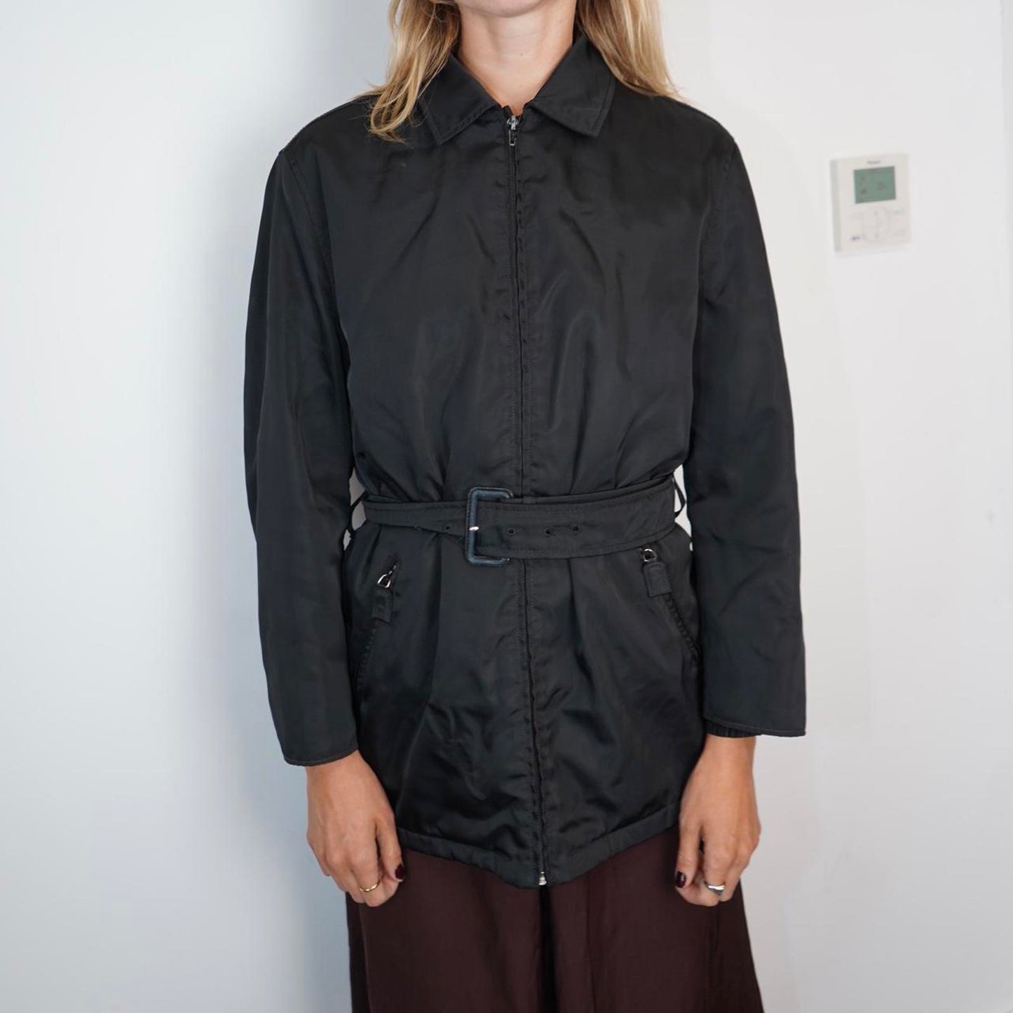 Archive 1990s Prada trench coat with belt