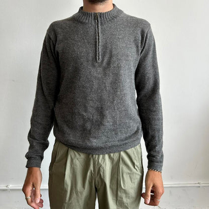Vintage Issey Miyake Men quarter zip jumper 100% alpaca