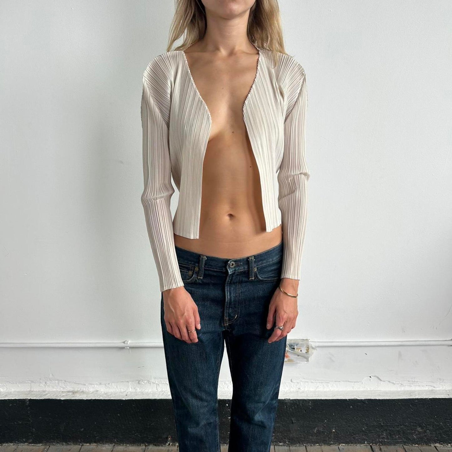 Issey Miyake Pleats Please cardigan