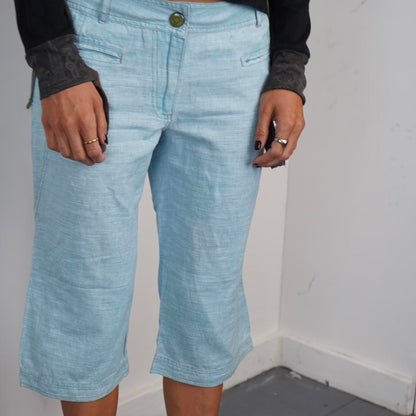 Baby blue Cop Copine Capris trousers