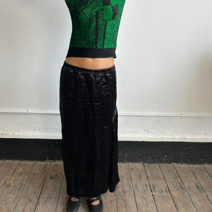 Black Comme des Garcons maxi skirt