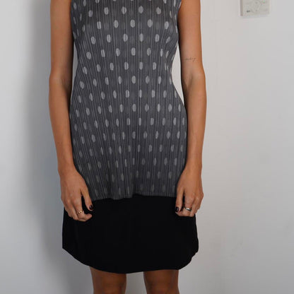 Issey Miyake Pleats Pleats polka dot mini dress/tunic