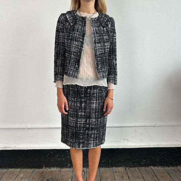 Office chic Prada Milano Two Piece Skirt Suit