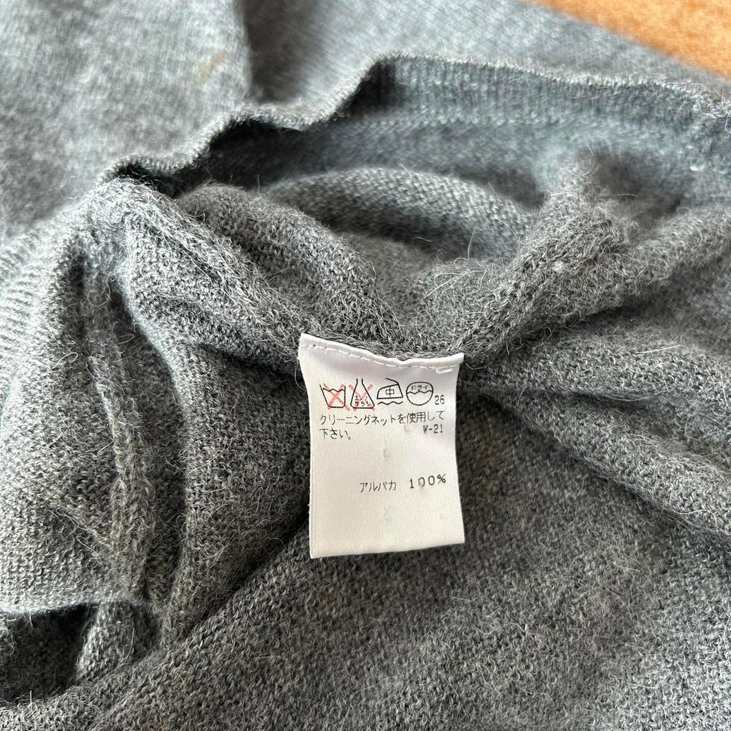 Vintage Issey Miyake Men quarter zip jumper 100% alpaca