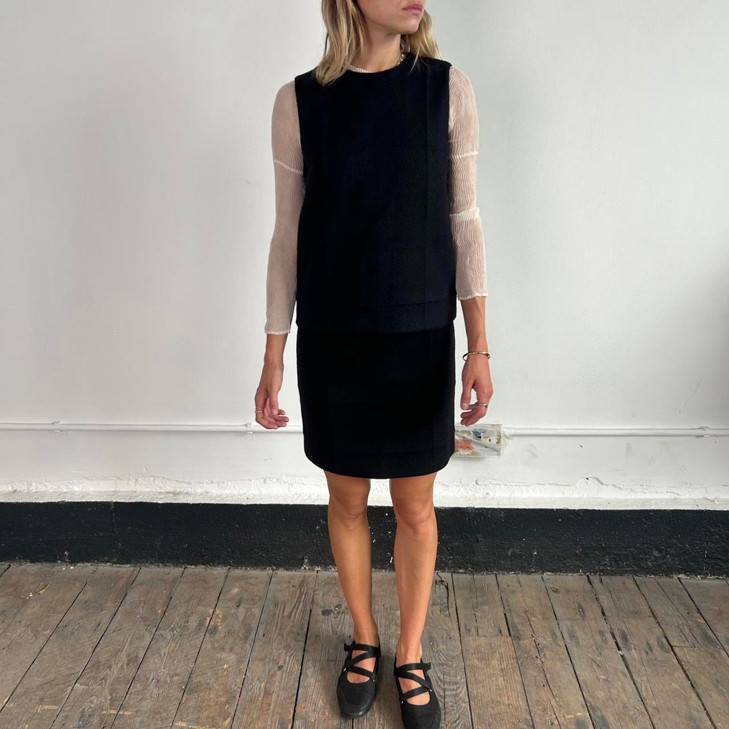 1990s Archive runway Prada Two piece skirt suit
