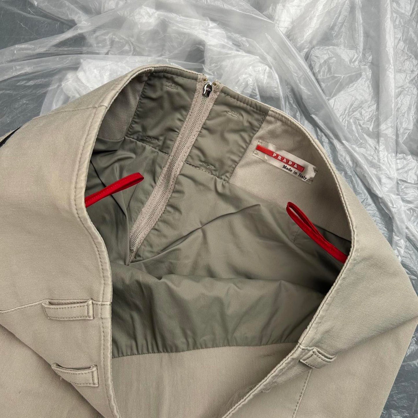 Early 2000s Prada Beige Skirt
