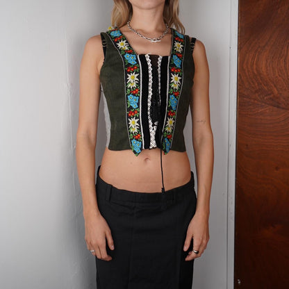 Vintage dolce and Gabbana floral corset top