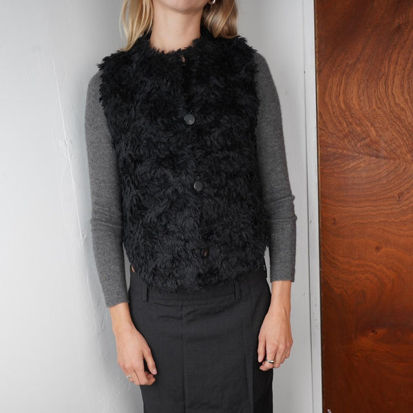 Issey Miyake Haat Faux Fur Gilet