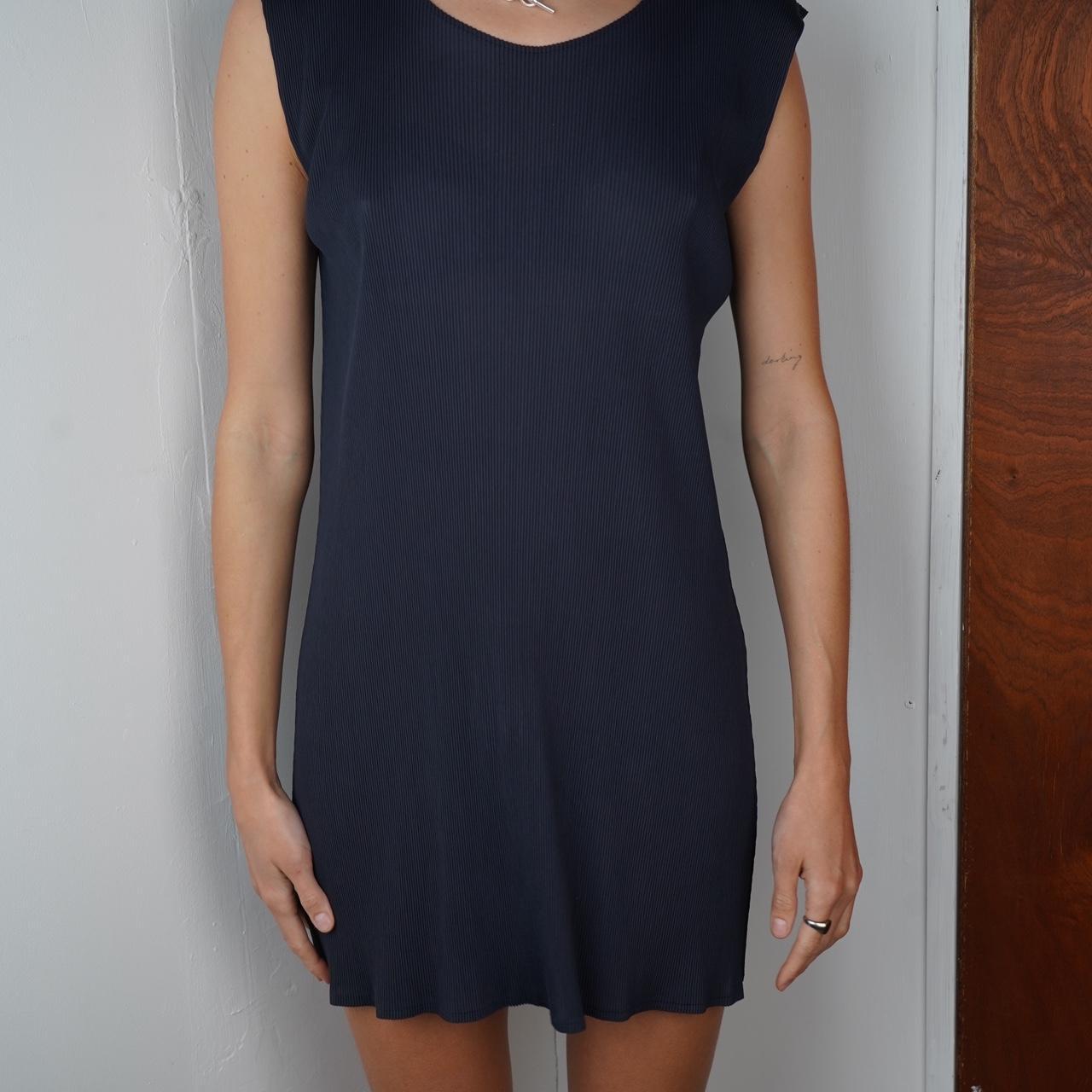 Navy Issey Miyake Pleats Please Dress