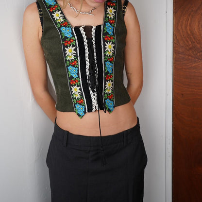 Vintage dolce and Gabbana floral corset top