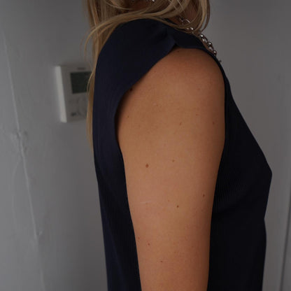Navy Issey Miyake Pleats Please Dress