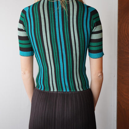 Issey Miyake T Pleated Short Sleeve T shirt
