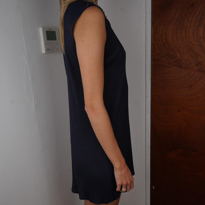 Navy Issey Miyake Pleats Please Dress
