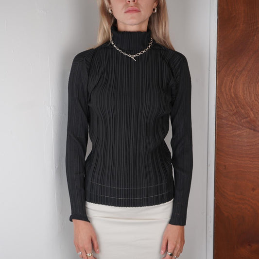 Issey Miyake Pleats Please Long Sleeve Top