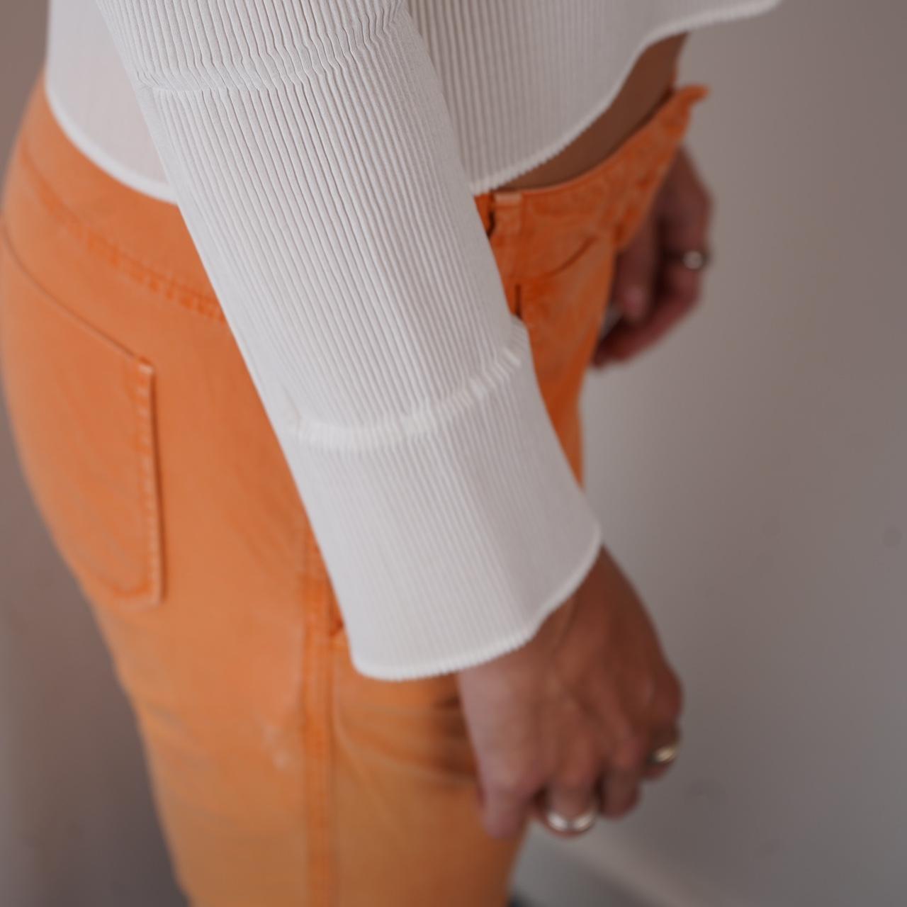 Orange Prada Capri 3/4 Length Trousers